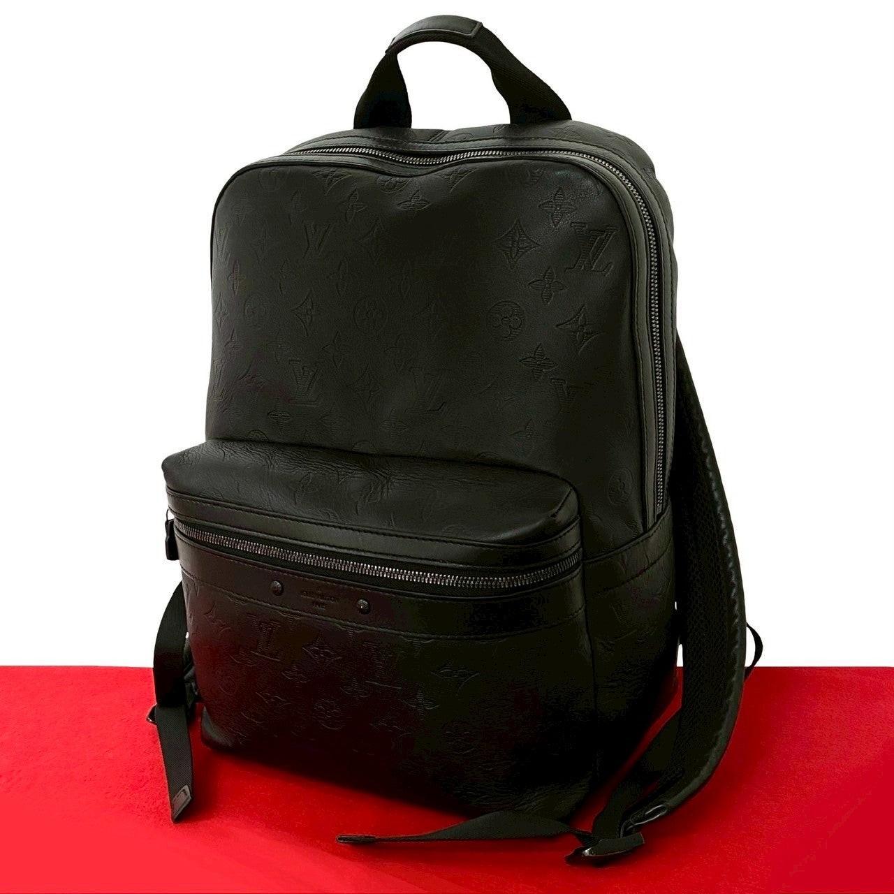 Louis Vuitton Monogram Leather Sprinter Backpack for Men in Black One Size