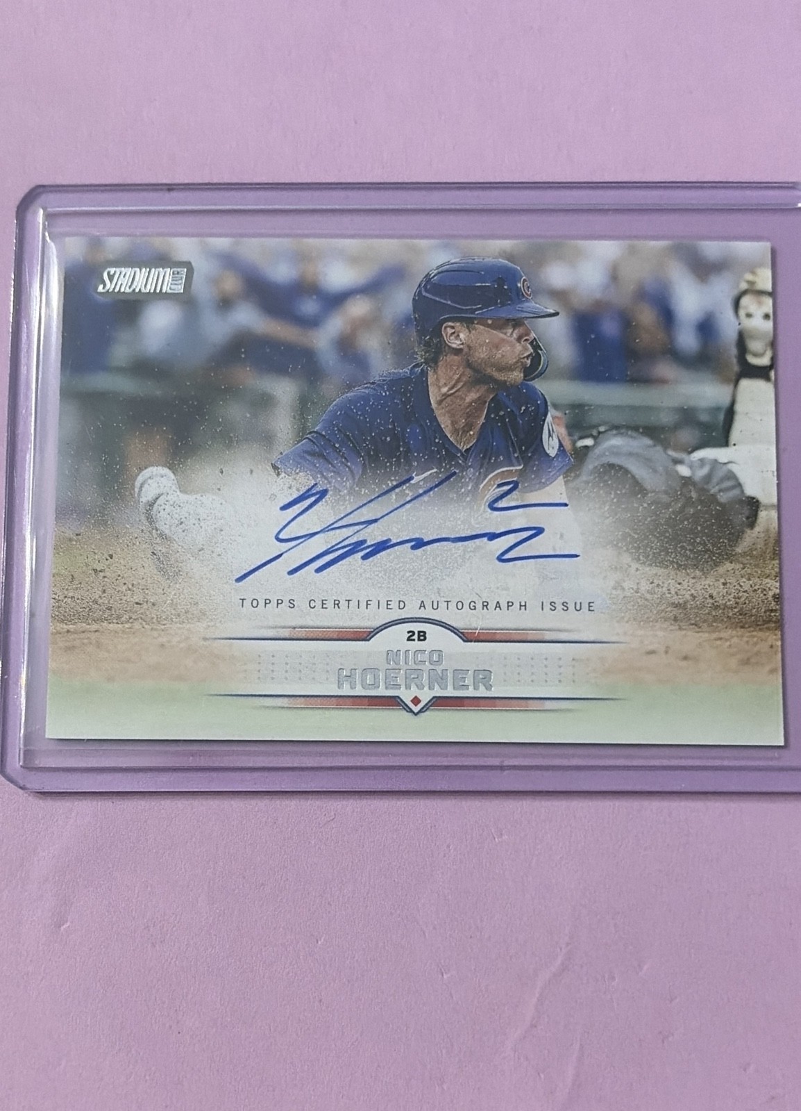 2025 Topps Stadium Club - Autographs Nico Hoerner #SCBA-NH (AU)