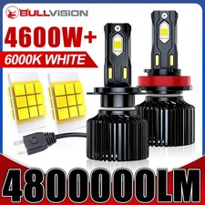 4600W H7 LED H4 Headlights CANBUS 9012 H11 H8 9006 Turbo 4800000LM Fog Headlamp