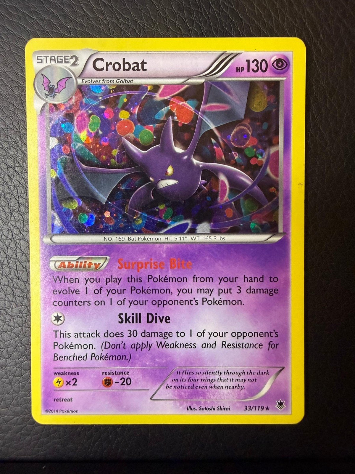 HP Phantom Forces Crobat 33/119 Rare Pokemon