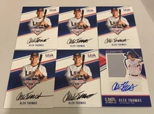 13 ALEK THOMAS Autos AZ Diamondbacks plus 1 Non Auto Numbered