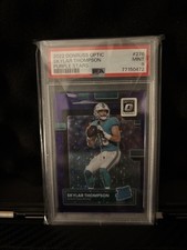 2022 Panini Donruss Optic - Rated Rookie Skylar Thompson #276 Purple Stars /15 