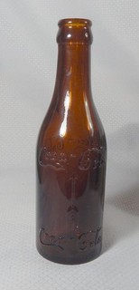 Amber Brown Coca Cola Coke Bottle Memphis Tenn Embossed Arrows VERY NICE