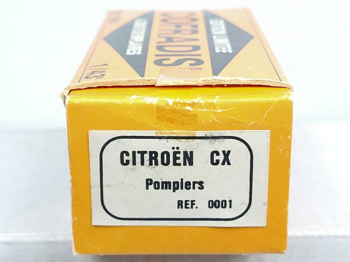 Cofradis Citroën CX Pompiers 1/43 – Réf 0001, ZAMAC Rouge, Miniature Neuve