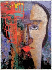 VLADIMIR CORA Mexican Original Signed Screenprint  Limited Edition Portrait