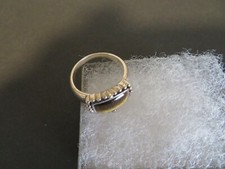 925 Sterling Silver Tigers Eye Ring Size 9.5