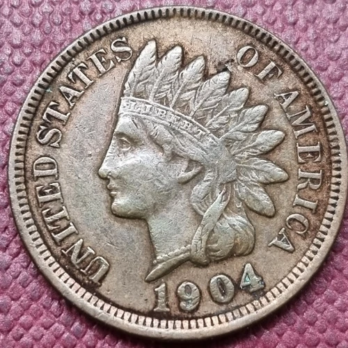 1904 Indian Head Cent 1c Better Grade XF #69195