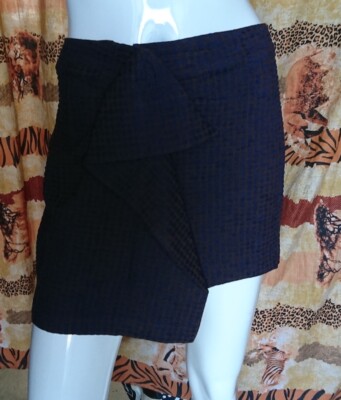 Jupe Mini Femme COTELAC Taille 0 - Bleu Coton - Occasion Très Bon État