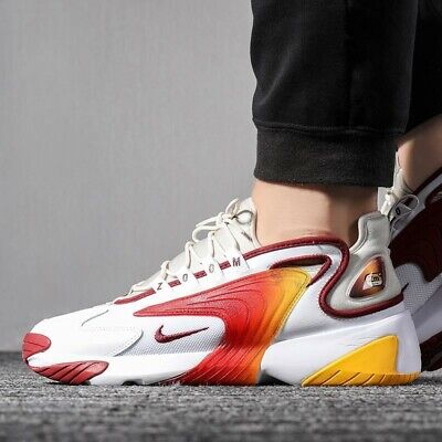 nike zoom 2k white red yellow