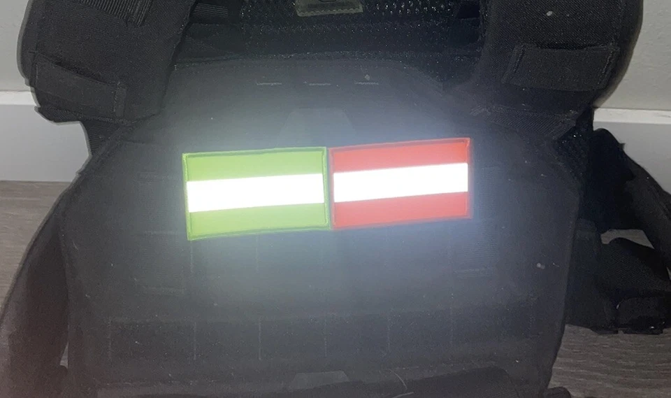 Eye-Catching High Visibility Reflective Strip Safety Patch - Hook & Loop - 2"x3" - Image 4 of 4