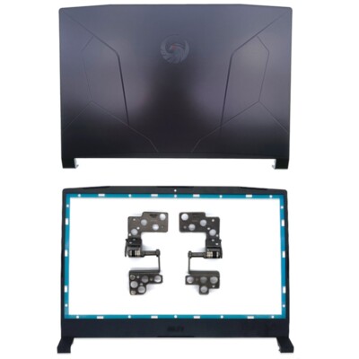 for MSI Katana GF66 11UE UG MS-1581 Bravo 15 MS-158K LCD Back Cover+Bezel+Hinges