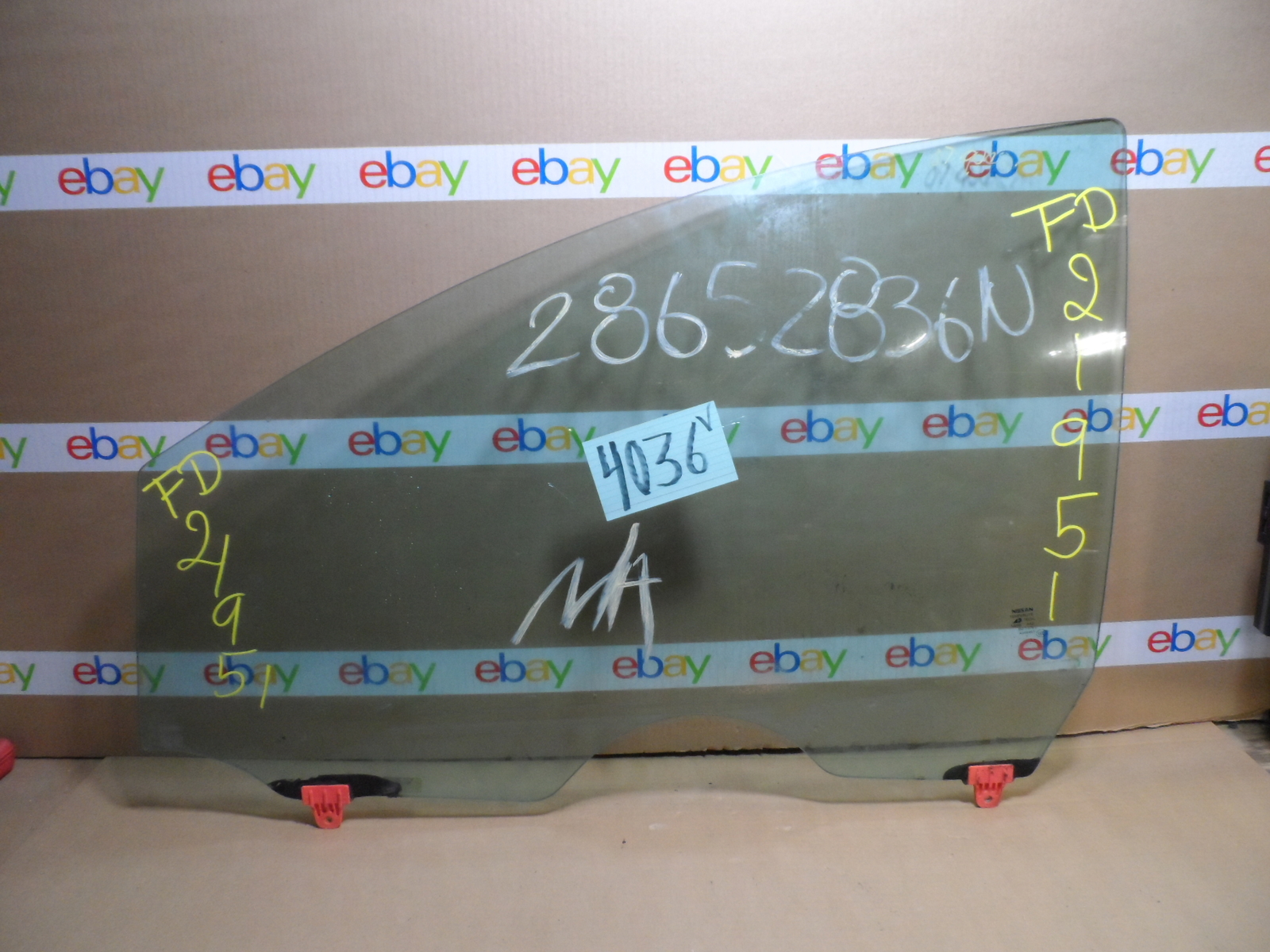 04 - 10 NISSAN QUEST Front Driver Side Used Door Glass Window #4036-V
