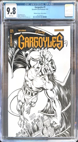 Gargoyles #1 - Dan Jurgens Midtown B&W Variant [Dynamite 2022] CGC 9.8