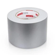 4 Inch Silver Duct Tape, Industrial Grade 4 Inches X 55 Yards (164 Ft), 9 Mil He