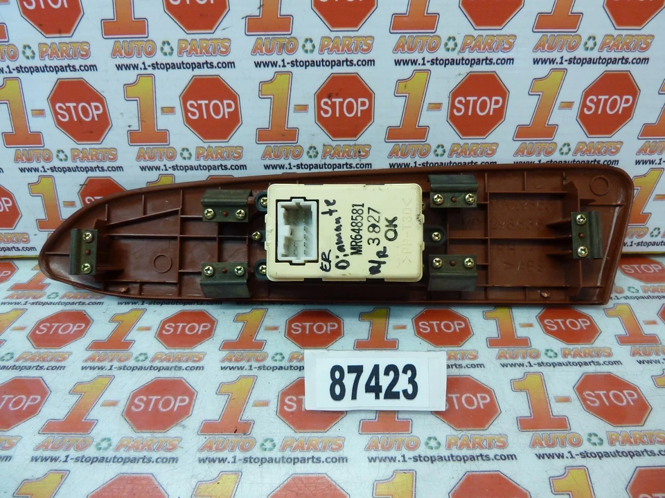 97-99 00 01 02 03 04 MITSUBISHI DIAMANTE PASSENGER REAR POWER WINDOW SWITCH OEM - Image 2 of 4