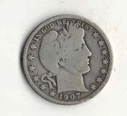 1907 BARBER HALF DOLLAR