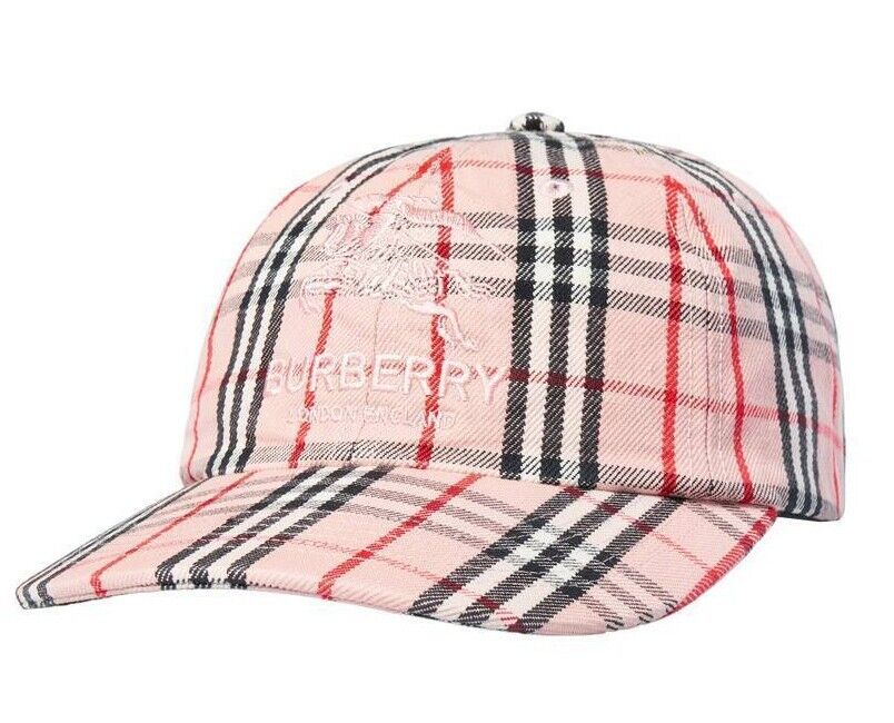 Supreme Burberry Denim 6-Panel Camp Cap Blue Biege Pink 2022 Brand New