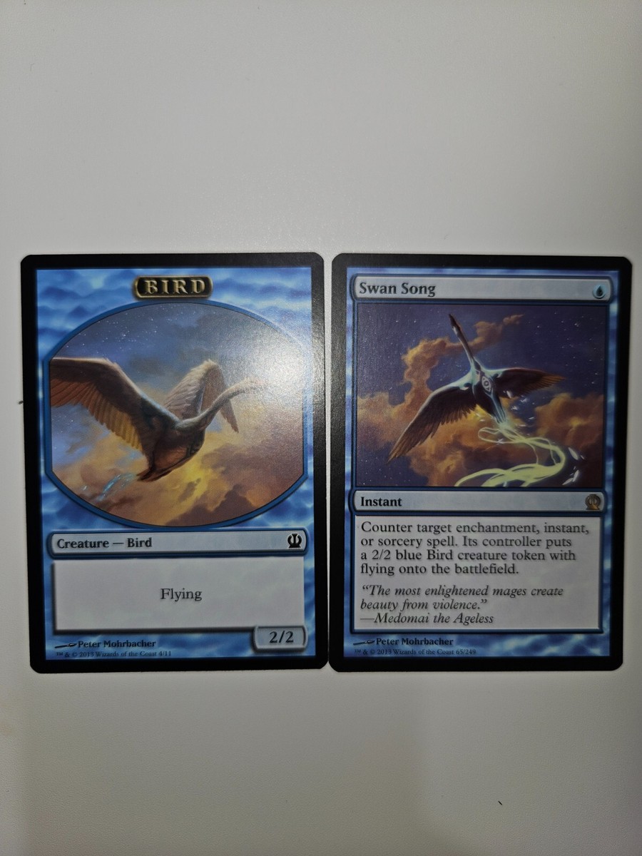 mtg cards that make bird tokens Bird // Thopter Double-Sided Token [Ravnica Allegiance Guild Kit Token main image 1