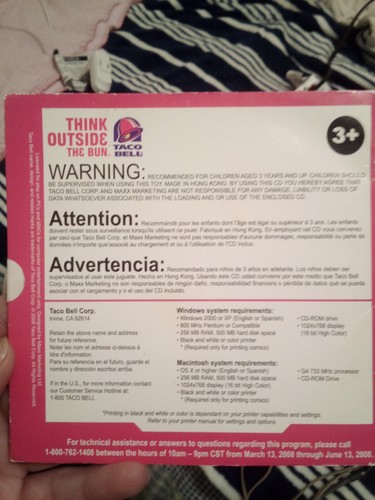 Taco Bell's Comics Constructor PC CD Neptune Quest - Issue 1 of 4 New Sealed - Picture 2 of 2