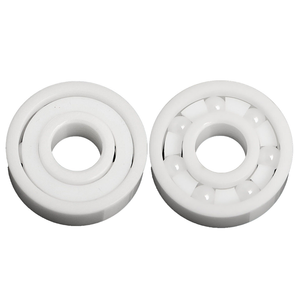 Full Ceramic 608 8x22x7 Miniature Ball Bearings ZrO2 Zirconia White Premium
