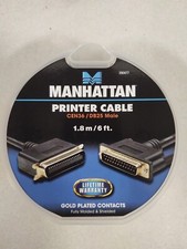  5 BLACK 6FT DB25 Male to Centronics 36 Male IEEE1284 Parallel Printer Cable