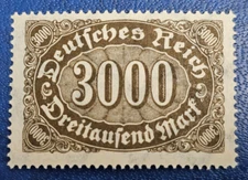 Stamp Germany Deutsches Reich 3000 Mark 1922 Mi. Nr. 254 b [🇩🇪35737]