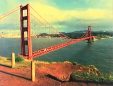 Greg Stirling Painting, "Golden Gate"  28 x 36, Acrylic On Canvas, Stretched 