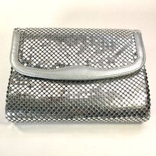 Vintage Silver Mesh Metal Shoulder Bag/Clutch Purse Evening Special Occasions