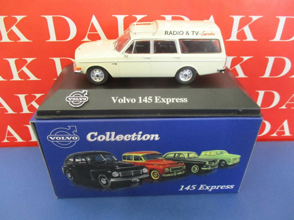 Die cast 1/43 Modellino Auto Volvo 145 Express Radio & TV Service by Atlas - Immagine 4 di 4