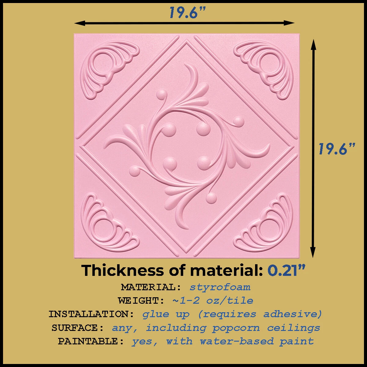 Can I Paint Styrofoam Ceiling Tiles Shelly Lighting