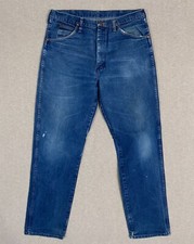 Wrangler Vintage 31MWPZW Relaxed Fit Jeans Mens 35x34 Cowboy Denim Made in USA