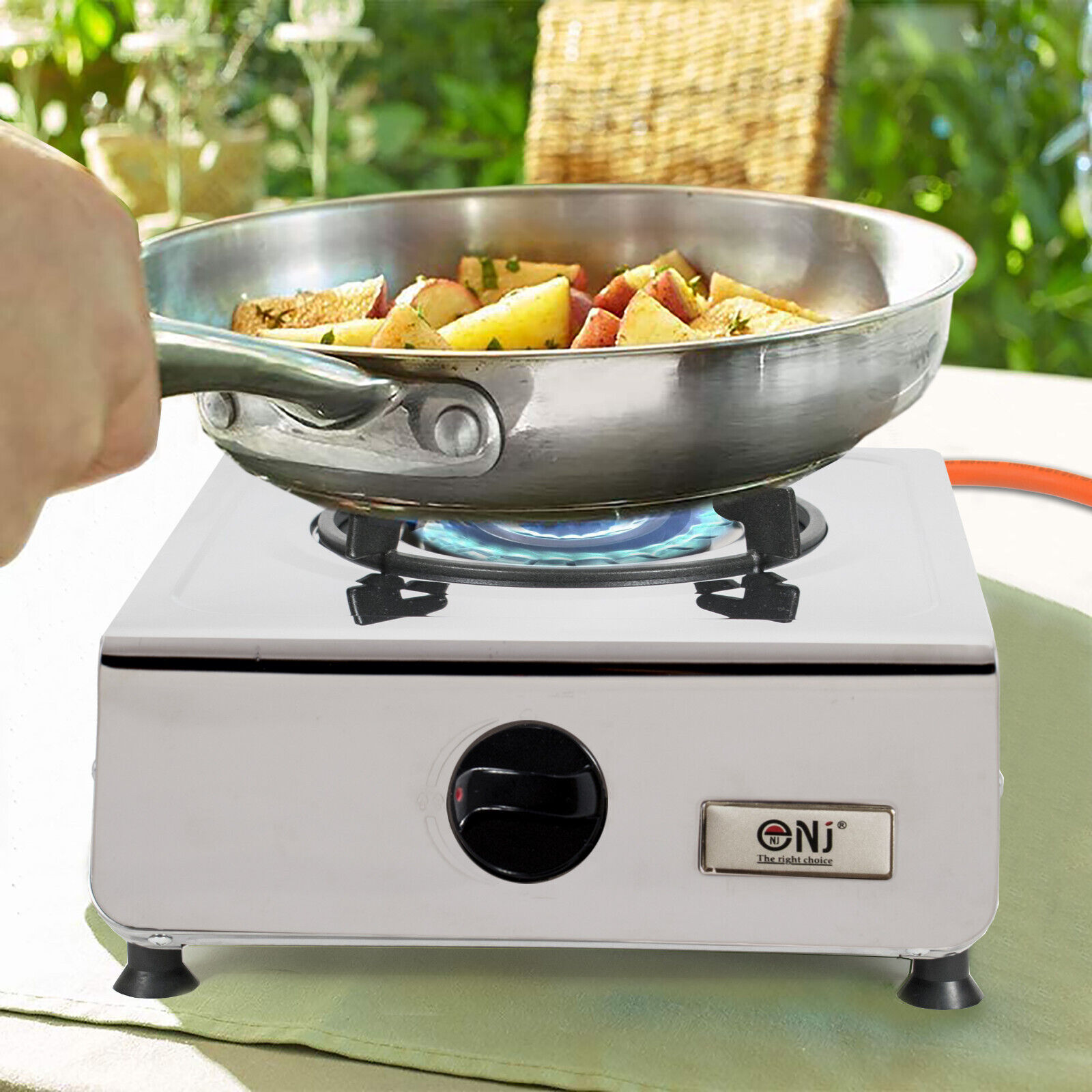 Choice Single Burner Portable Butane Stove with Fry Pan