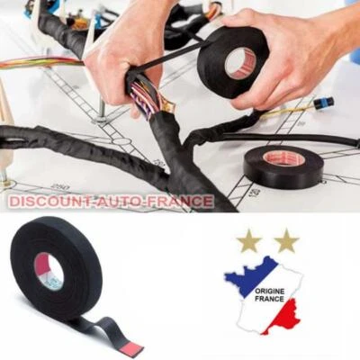MDKS AUTO Ruban Adhésif 19mm X 15m Isolant Tissus Pour Faisceau Câble Électrique