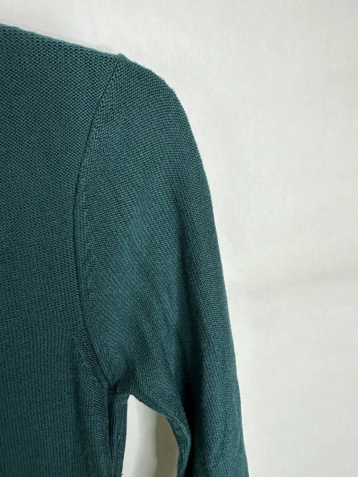 Vestido para mujer Marc New York Andrew Marc verde medio manga 3/4 tejido línea A Foto 3 de 4