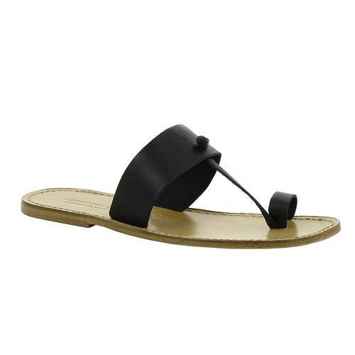 soft leather flip flops