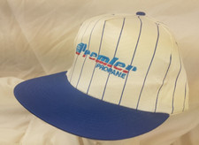 Premiere Propane Trucker Hat Snapback Baseball Vintage 80s Cap White Blue