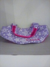 American Girl Two Doll Carrying Tote Travel Bag Purple White Stars