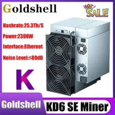 Original New Goldshell KD6 SE 25.3Th/s 2300W 90W/T ASIC Kadena KDA Mining Miner