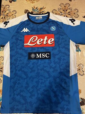 Pre-Owned Official Kappa SSC Napoli FABIAN 19/20 Home Jersey Men's