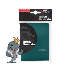 2X (100 Total) BCW Gaming Deck Guard Matte Teal 50ct Pack MTG TCG FREE SHIP