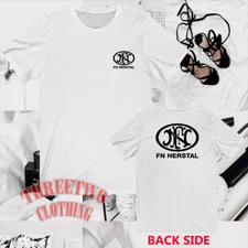 FN Herstal Firearms Guns Men's White Size S to 5XL