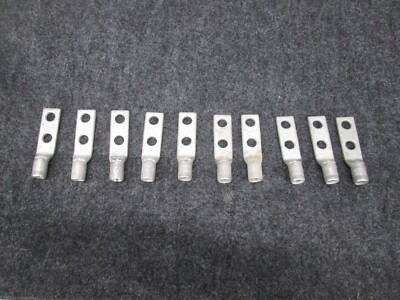 T & B 4 STR 40-50N GRAY DIE 29 TWO HOLE LUG Set of 10, Thomas & Betts Lug