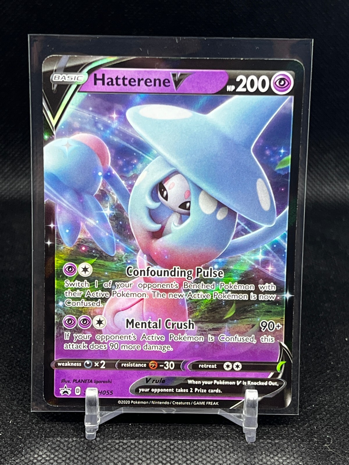 Pokémon TCG Hatterene V SWSH Black Star Promos SWSH055 Holo Promo-NM