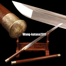 40''Rosewood Damascus Folded T10 Steel Chinese Tang Dynasty Dao Functional Sword