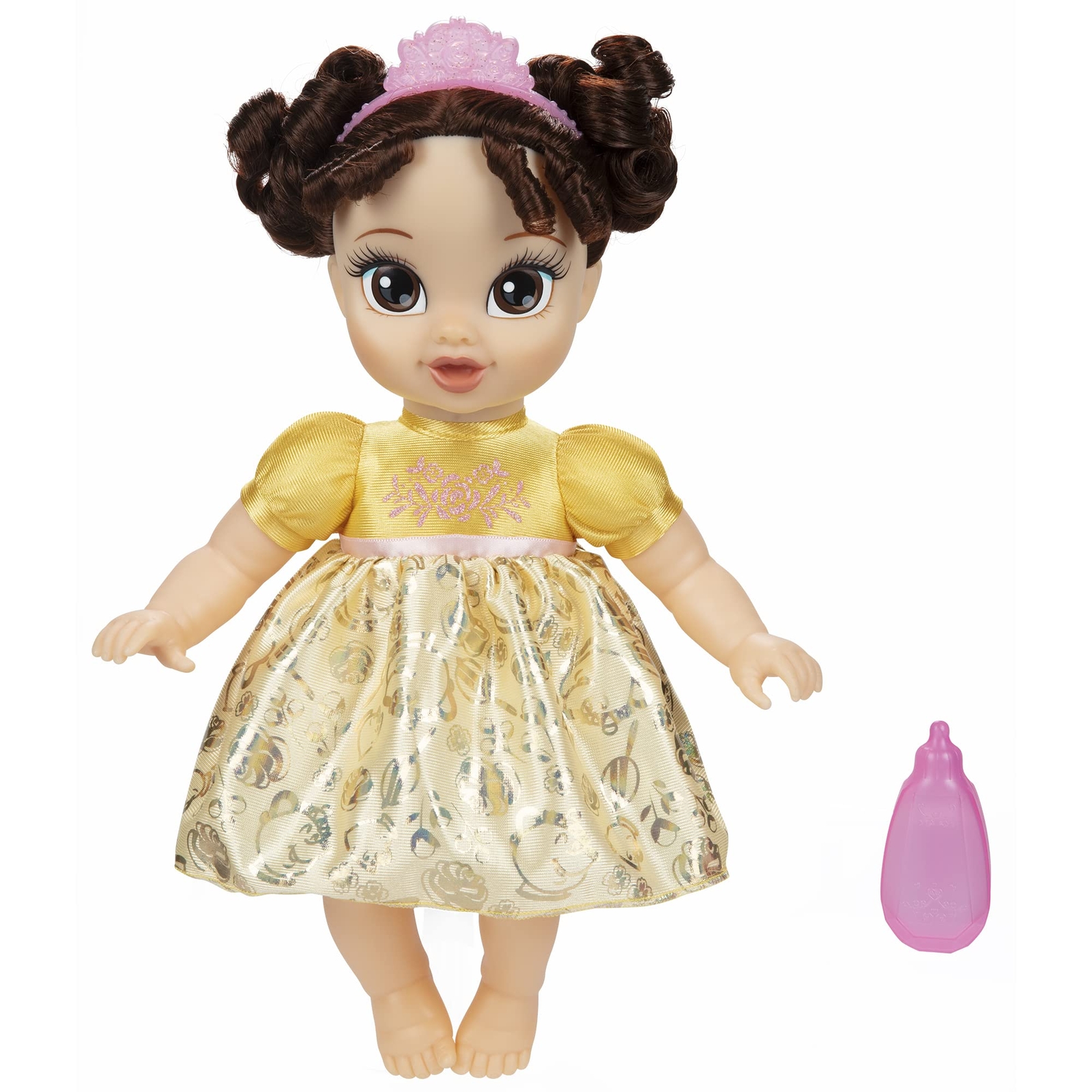 Disney Princess Baby Belle Doll Soft Body Cuddle Toy with Ti