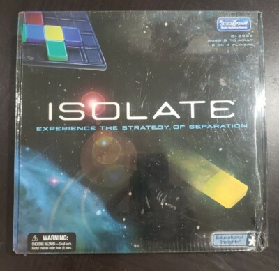 ISOLATE, 2003 Educational Insights-StrataGems, 2-4 player strategy, sealed new