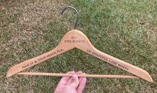 Vintage HOTEL GEORGE WASHINGTON - WEST PALM BEACH, FLORIDA wood clothes hanger