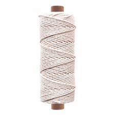 3mm - Natural White 3 Strand 100 Cotton Twisted Cord Rope Craft Macrame Artisan