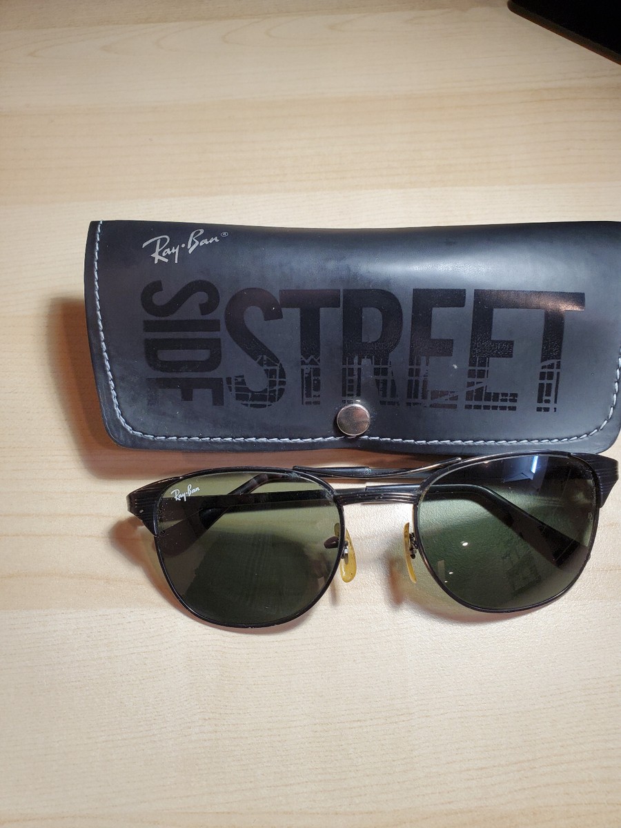 VINTAGE B&L RAY-BAN W0669 BLACK CHROME G15 UV SIGNET VINTAGE B&L RAY-BAN W0669 BLACK CHROME G15 UV SIGNET
