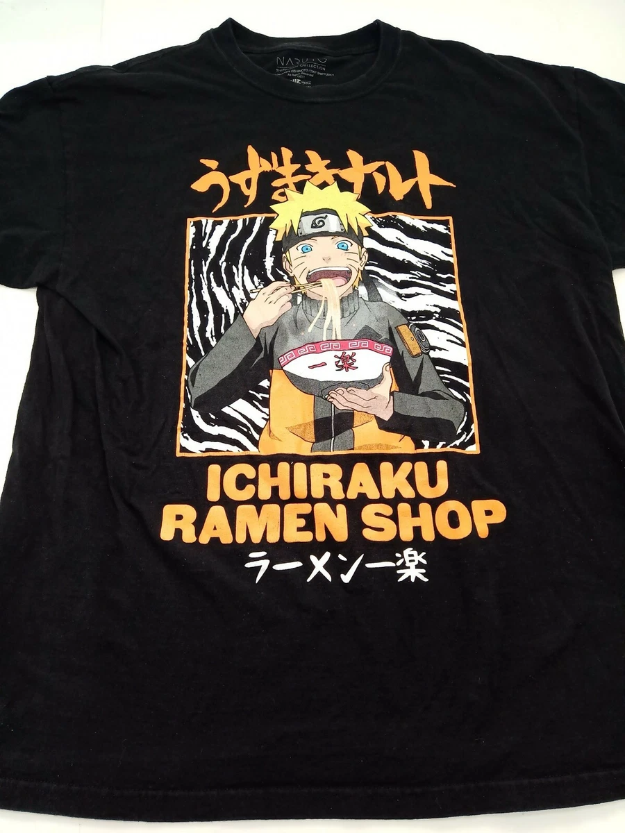 Vintage Naruto T-Shirt Size XL Black 2002- 2007